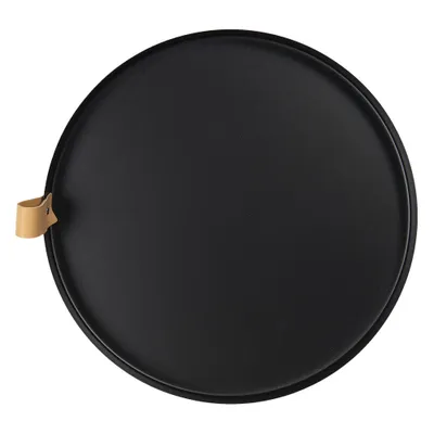 Produktbild von Clayre & Eef Dekoration Serviertablett Ø 30x3 cm Schwarz Metall