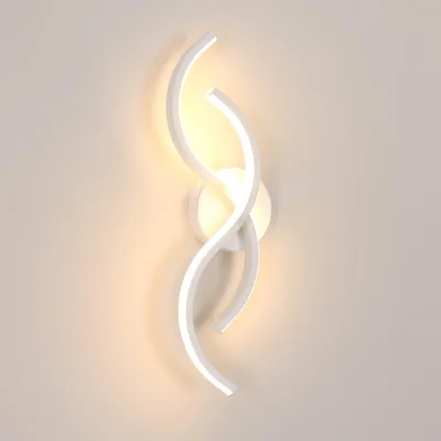 Produktbild von Mckalen Wandlampe Innen LED Modern, 15W 1687LM Wandleuchte LED 41CM, Weiß Wandbe
