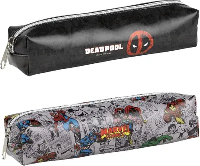 Produktbild von Cerda Group Marvel Federmäppchen 2 Einheiten Schwarz,Grau  Mann Schwarz,Grau One Size