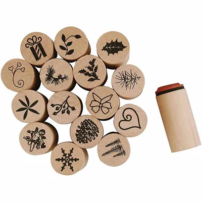 Produktbild von Creativ Company Deco Art Stamps Weihnachten, 15dlg.