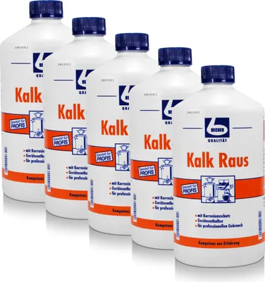 Produktbild von 5x Dr. Becher Kalk Raus Kalklöser für Küchengeräte - 1 Liter - B00MUGH186 | Flasche (1 l)