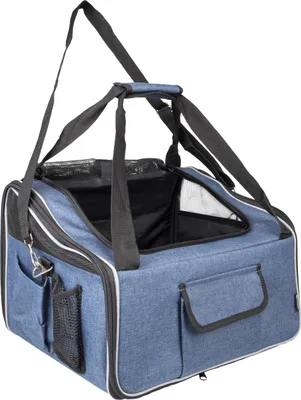 Hunde-Autositz Blau 44x35x29,5 cm Kunststoff
