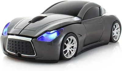 Image de Souris sans fil pour voiture, ordinateur portable, souris optique pour Windows, Mac OS, Android, souris sport à la mode avec flash LED