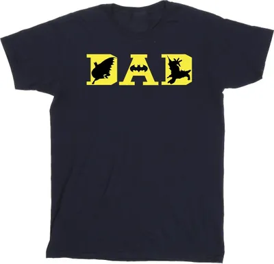 Productafbeelding van DC Comics - T-shirt voor heren met Batman-logo's, model BI14739 (maat M), marineblauw