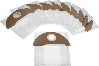 Produktbild von vhbw 10x Staubbeutel Ersatz für Kärcher 6.904-322.0 für Staubsauger - 24,5cm x 23,5cm Weiß