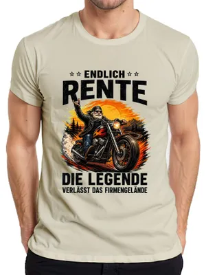 Productafbeelding van Eindelijk met pensioen. Het legendarische statement-shirt voor heren, met sarcasme, in natuurlijke kleuren, maat XL