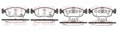 Produktbild von REMSA Bremsbeläge Satz Vorne Bremsklötze für FIAT 500 (312) 0172.50