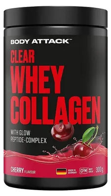 Image de Clear whey - Body Attack Nutrition - Clear whey collagen (300g) - Saveur Cerise
