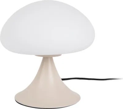 Image de Leitmotiv - Lampe de table Hongo - Gris chaud - Ø20cm Lampe de table - Lampe de chevet, salon, chambre à coucher