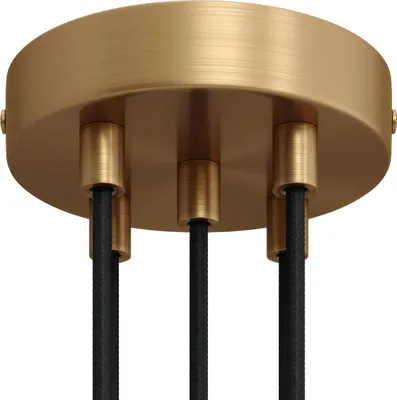 Image de Kit Creative-Cables pour rosace cylindrique en métal à 5 trous - Cylindrique, bronze satiné