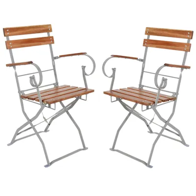 Produktbild von Biergarten-Set Sitzgruppe Biergartengarnitur Biergartenmöbel Armlehne Stuhl Tisch 120x70 5tlg.