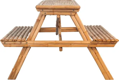 Produktbild von vidaXL Picknicktisch 115x115x81 cm Bambus