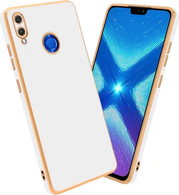 Produktbild von Cadorabo Schutzhülle für Honor 8X Hülle in Weiß Handyhülle TPU Silikon Kameraschutz Etui Case