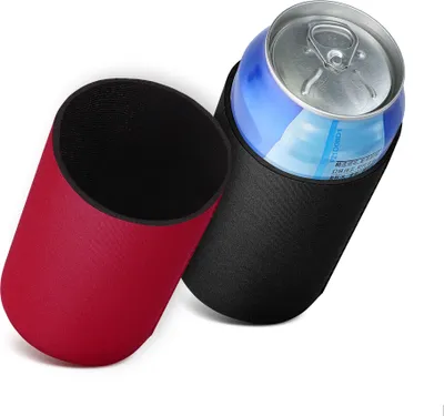 Produktbild von kwmobile 2x 330ml / 355ml Dose Dosenkühler - für Bierdosen und andere Getränkedosen - 6,5 x 10 cm - Schwarz Rot