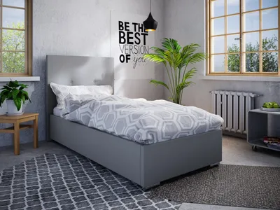 Obrázek produktu pro Jednolůžková postel 80x200 FLEK 2 - šedá