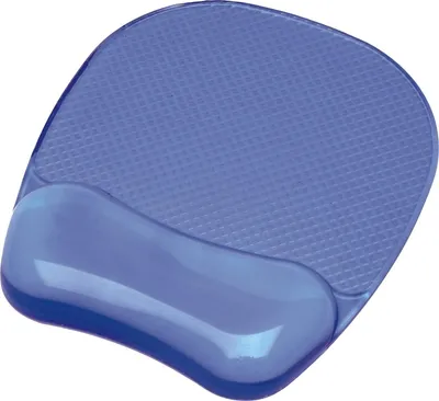 Produktbild von Mauspad mit Handgelenkauflage Gel blau Packung mit 4 Stück