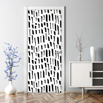 Produktbild von Dekorative Türposter Aufkleber selbstklebend Klebefolie Geometrische Formen 70 x 200 cm