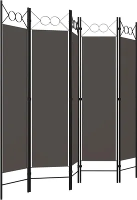 Produktbild von "Winterschlussverkauf " 5-tlg. Raumteiler Paravent Elegantes Design - Trennwand/Sichtschutz - Anthrazit 200x180 cm NeuMöbel 8789780