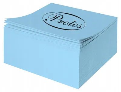 Produktbild von Protos Hellblauer Notizwürfel Origami unkaschiert 300 Blatt