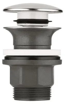 Produktbild von Grohe Druckstopfen-Ablaufgarnitur 40824stopfen herausnehm-/verschließbar chrom, 40824000