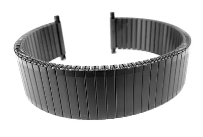 Produktbild von Minott | Zugband Edelstahl schwarz Teleskopanstoß 20mm 31280B