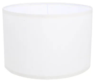 Stoff-Lampenschirm Trommelform 30x30x20 cm E27 Leinen