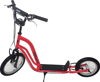 Produktbild von Scooter mit aufblasbaren Rädern Passat 14/12" rot