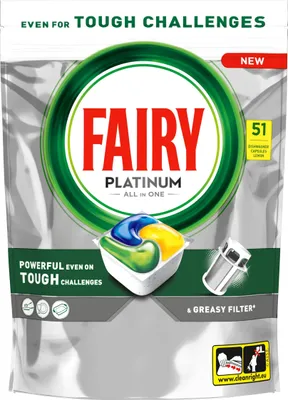 Obrázek produktu pro Fairy Platinum All in One Lemon kapsułki do zmywarki 51 szt.