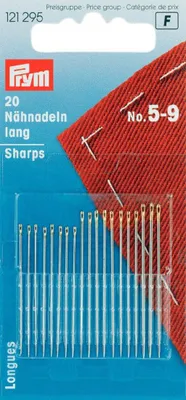 Produktbild von Prym 121295, Handnähen, Scharfe Nadel, 5, 9, 20 Stück(e)