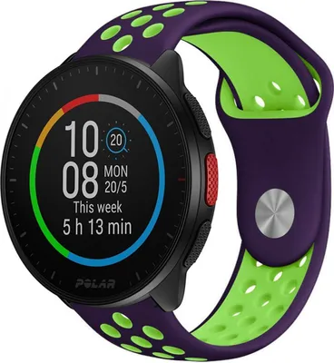 Produktbild von Strap-it Polar Pacer Sportarmband (Lila/Grün)