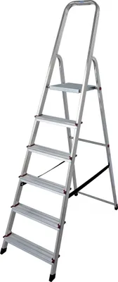 Produktbild von Drabina KRAUSE CORDA srebrna 6 stopni, wys.: 195,0 cm
