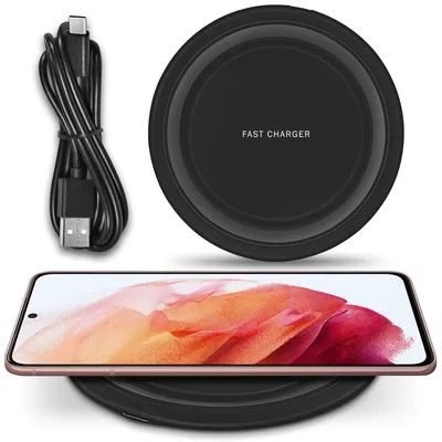 Produktbild von Wireless Ladestation für Samsung Galaxy S21 FE Kabellos Ladematte Ladegerät 15W