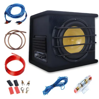 Immagine prodotto di Subwoofer per auto - Altoparlante per bassi da 25 cm - Potenza di 4000 W - Impedenza di 4 Ω - Risposta in frequenza da 50 a 250 Hz - 12 V