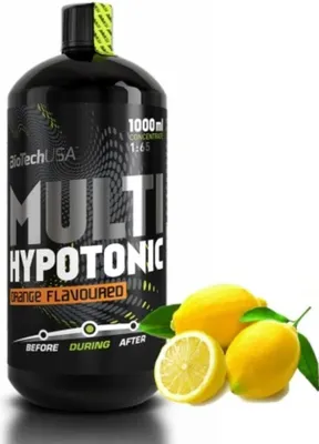 Immagine prodotto di BioTech USA Multi Hypotonic 1:65 1000 ml limone / Bevande sportive / Bevanda ipotonica liquida concentrata per il reintegro di energia e vitamine durante l'allenamento