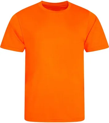 Produktbild von Just Cool JC020 | Herren Cool Smooth T / UV-Schutzfaktor 30+ - Farbe: Electric Orange - Größe: 3XL