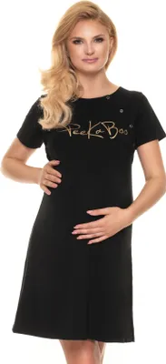 Immagine prodotto di PeeKaBoo Camicia da notte premaman donna Dread Nero L/XL