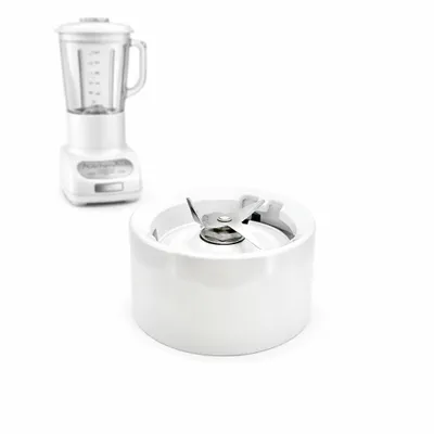 Immagine prodotto di Supporto in vetro bianco KitchenAid per KSB5553WH – Supporto originale per lame con gruppo lame per il frullatore KitchenAid Artisan