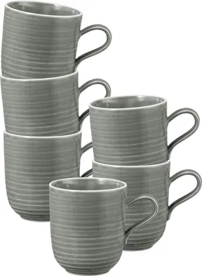 Produktbild von Seltmann Weiden Terra Kaffeebecher 400 ml perlgrau 6er Set