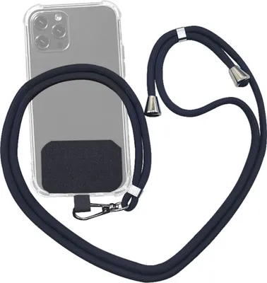 Produktbild von Universal Handykette - Handy Kette zum Umhängen - Smartphone Strap Dunkelgrau