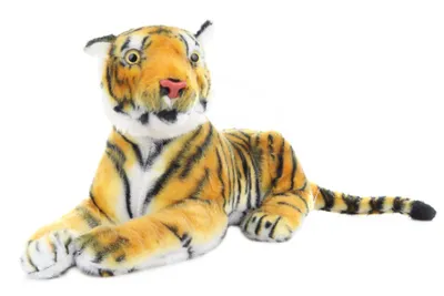 Image de Tigre en peluche marron 54 cm