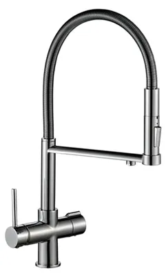 Produktbild von Drei-Wege-Wasserhahn 3 in 1 Küchenarmatur mit Wasserfilter (Matt)