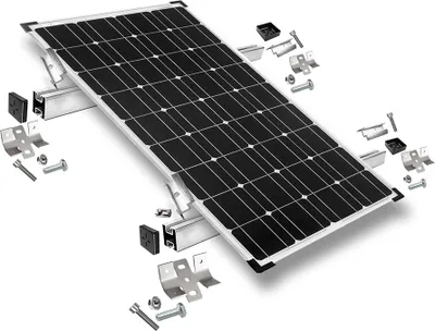 Produktbild von Befestigungskit mit Trapezklemmen für Blechdach 1 Solarpanel Rahmenhöhe 30mm