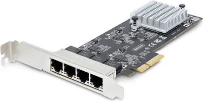 Immagine prodotto di StarTech.com Scheda di rete PCIe a 4 porte NBASE-T 2,5 Gbps - Scheda di rete - PCI-Express