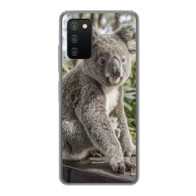 Produktbild von MuchoWow® Handyhülle Schutzhülle Hülle für Samsung Galaxy A03s Koala - Regal - Pflanzen - Kinder - Jungen - Mädchen Silikon Softcase Handy Hülle - Schutz