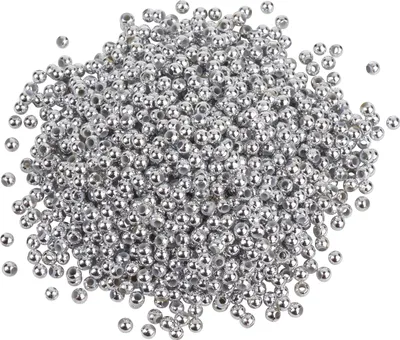 Produktbild von VBS XXL Wachsperlen, Ø 3 mm, 1.250 Stück Silber