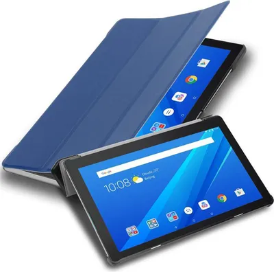 Produktbild von Cadorabo Hülle für Lenovo Tab M10 (10.1 Zoll) TB-X505F Tablet Hülle in Blau Schutzhülle Etui Case Tasche Cover