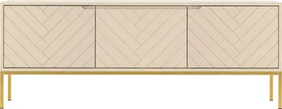 Produktbild von Lowboard 151 cm breit in kaschmir mit gefräster Front ANGERA-140