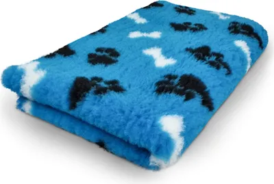 Produktbild von Vet Bed Hundebett Knochen + Pfoten türkis 150 x 100 cm