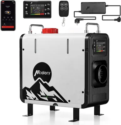 Produktbild von HBS3S 8KW Diesel Standheizung 12V/24V, Luftheizung mit App, 220-240V Adapter, 10-Stufen-Regelung, Auto Start/Stopp, für Auto & LKW, Vertikalmodell