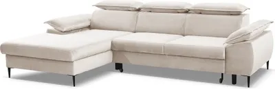 Produktbild von FurMeb24 - Ecksofa PARIS - LINKE SEITE , Sofa mit Bettk€sten und Schlaffunktion - MAGIC VELVET 2274